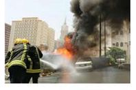 حريق هائل بأحد الفنادق الكبرى بالرياض
