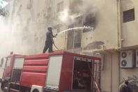 مصباح إضاءة سبب حريق شقة في الإسكندرية