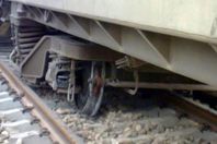 خروج قطار عن القضبان بطنطا  