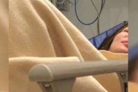 صورة مي حريري بالمستشفى