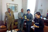 لقاء رئيس جامعة أسوان مع سفير كوريا