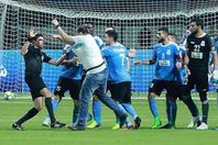 فريق الفيصلي يعتدي علي ابراهيم نور الدين