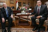 مبارك وشارون