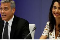 جورج كلونى وزوجته