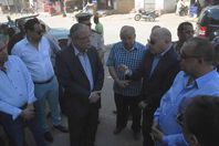 محافظ المنيا يتفقد طريق انشاء كوبرى النيل