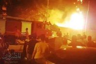 السيطرة على حريق  هائل في معهد المعلمين الازهرى بطنطا