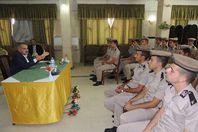 مدير امن المنيا مع الضباط الجدد