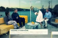 المذيعة اثناء التقيئ