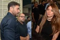 الفنان أحمد عز، والفنانة زينة