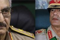 القذافي وحفتر