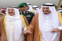 الملك سلمان  و أمير الكويت