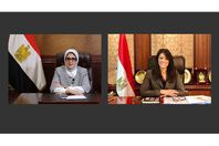 وزيرة التعاون الدولي مع وزيرة الصحة