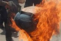 بسبب "العيدية".. زوج يشعل النار في نجله وزوجته