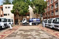 تدشين  المعدات الجديدة بمقر 
شركة مياه الشرب والصرف الصحي بأسوان