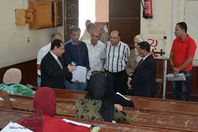 رئيس جامعة بورسعيد يتفقد بدء الدراسة