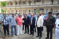 محافظ بورسعيد بطابور المدرسة العسكرية