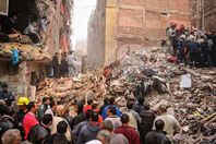 انهيار عقار بالفيوم