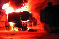 انفجار محول كهرباء