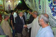 محافظ المنيا  يؤدى واجب العزاء