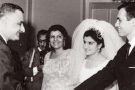 أشرف مروان في يوم زفافه على ابنة جمال عبد الناصر