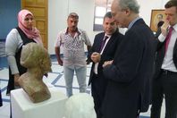 سفير الارجنتين يتفقد متحف جامعة المنيا