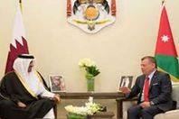 ملك الأردن وأمير قطر