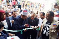 وزير الأوقاف أثناء افتتاح المساجد