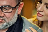 الملك محمد الخامس وطليقته ملكة جمال روسيا