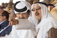 أمير الكويت وأمير قطر