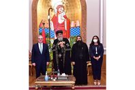 وزير خارجة أرمينيا  و البابا تواضروس
