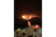 حريق بجبل عمد بمكة المكرمة