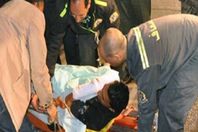 نقل المصابين فى حادث مدينة نصر للمستشفى