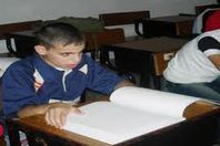 لجنة من 4 طلاب في امتحان الثانوية للمكفوفين