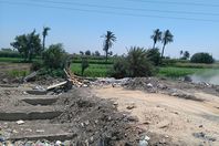 بالصور.. إزالة تعديات بناء على أراضٍ زراعية بـ«المندرة»