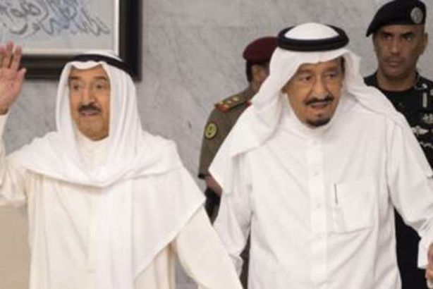الملك سلمان وأمير الكويت
