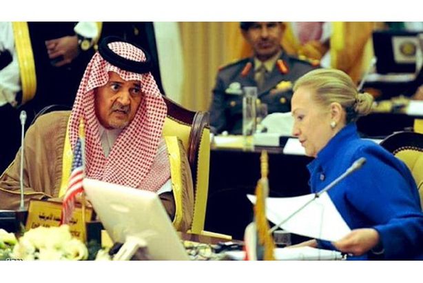 هيلاري كلينتون والأمير سعود