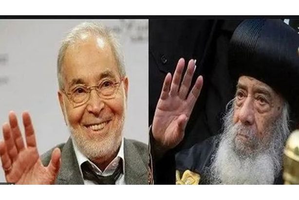 البابا شنودة الثالث والفنان حسن يوسف