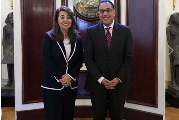 مدبولي وغادة والي