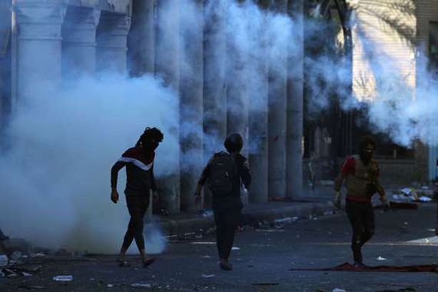 المتظاهرين في ذي قار

