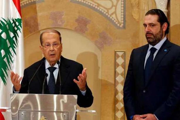 ميشال عون وسعد الحريري