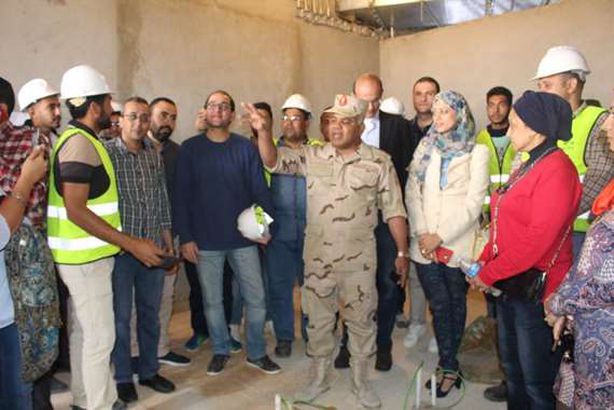 اللواء شعبان ضاحى المدير التنفيذي لمشروع العاصمة الإدارية الجديدة وقيادات وزارة  المالية