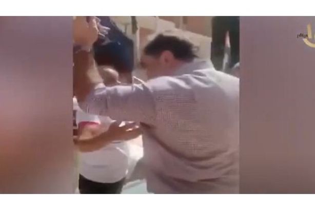 لقطة من الفيديو المتداول