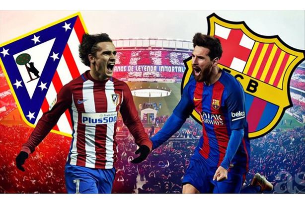 برشلونة واتليتكو مدريد 

