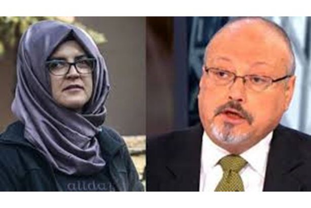 خديجة جنكيز  و  خاشقجي