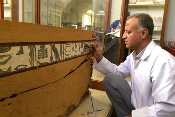 المتحف المصري الكبير يستقبل 202 قطعة أثرية

