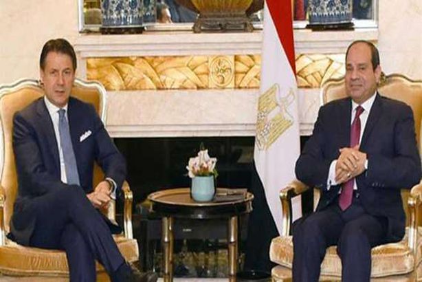 الرئيس السيسي يستقبل رئيس وزراء إيطاليا