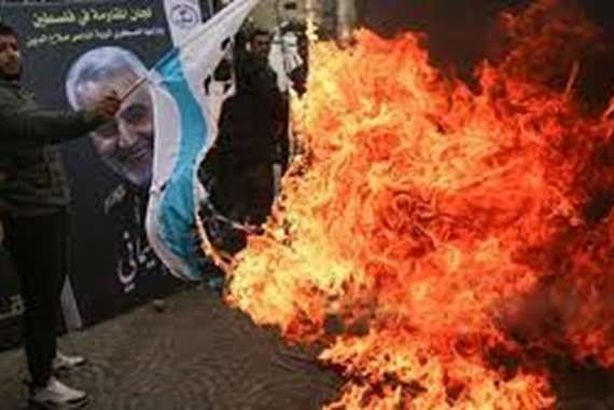 حرق صور سليماني