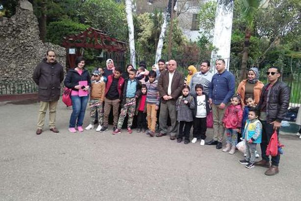 رحلة ترفيهية لأبناء الشهداء والمصابين بحديقة الحيوان

