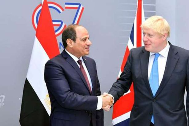 السيسي ورئيس وزراء بريطانيا