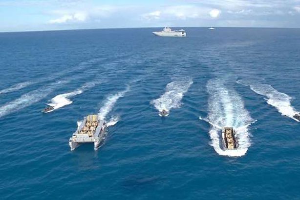 الجيش المصري ينفذ عملية برمائية في البحر المتوسط